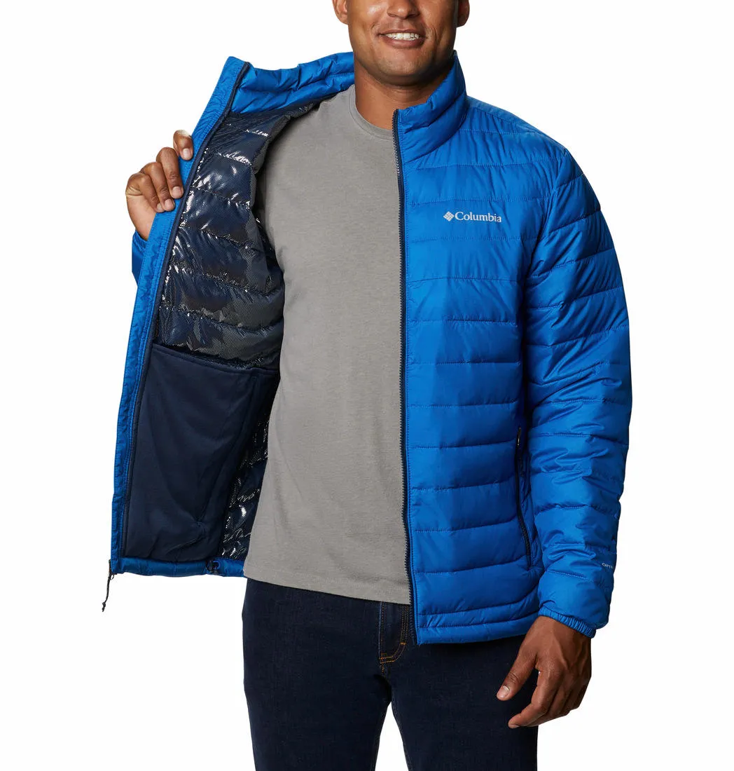 Columbia Men Blue Omni-Heat Reflective Powder Lite Jacket