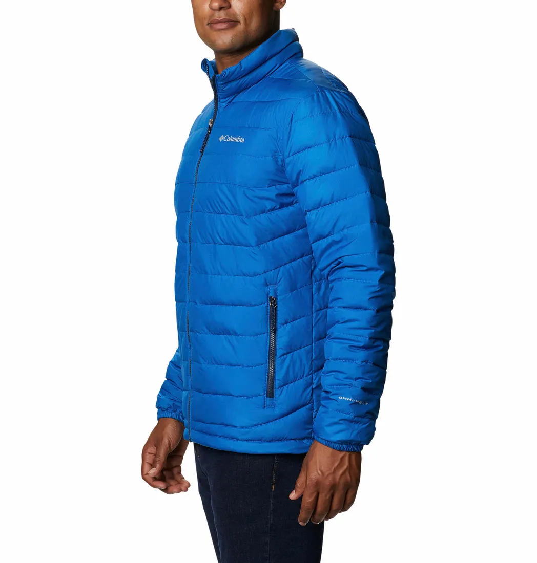 Columbia Men Blue Omni-Heat Reflective Powder Lite Jacket