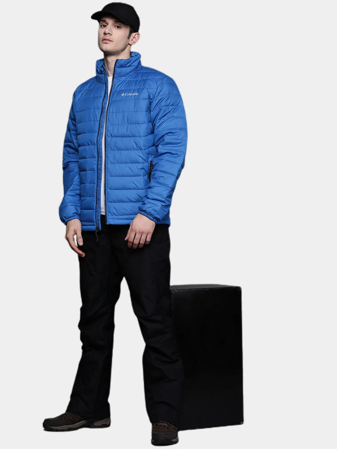 Columbia Men Blue Omni-Heat Reflective Powder Lite Jacket