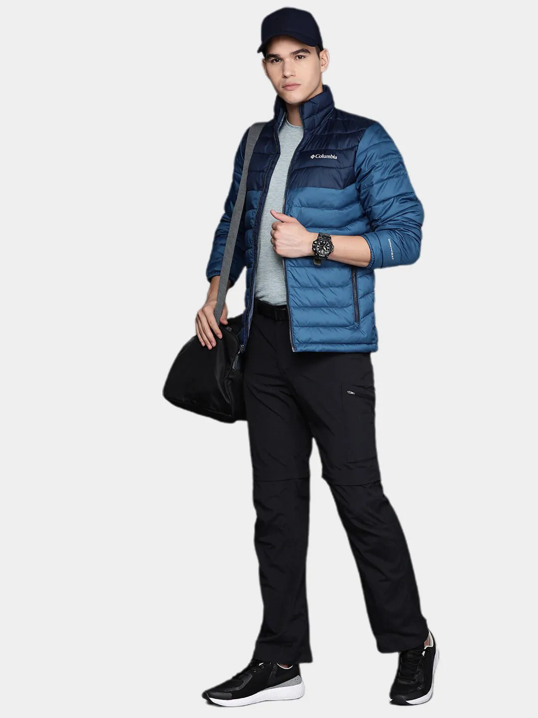 Columbia Men Blue Omni-Heat Reflective Powder Lite Jacket