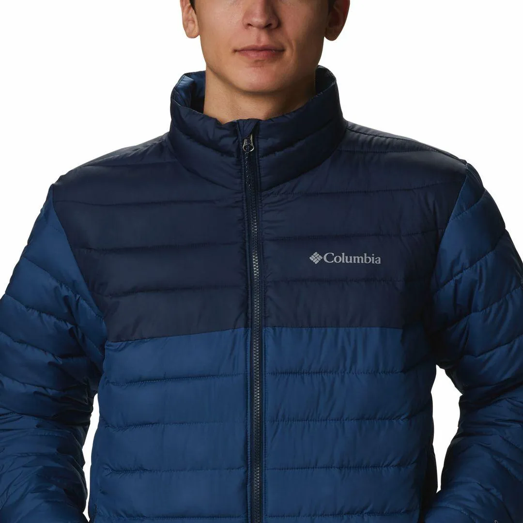 Columbia Men Blue Omni-Heat Reflective Powder Lite Jacket