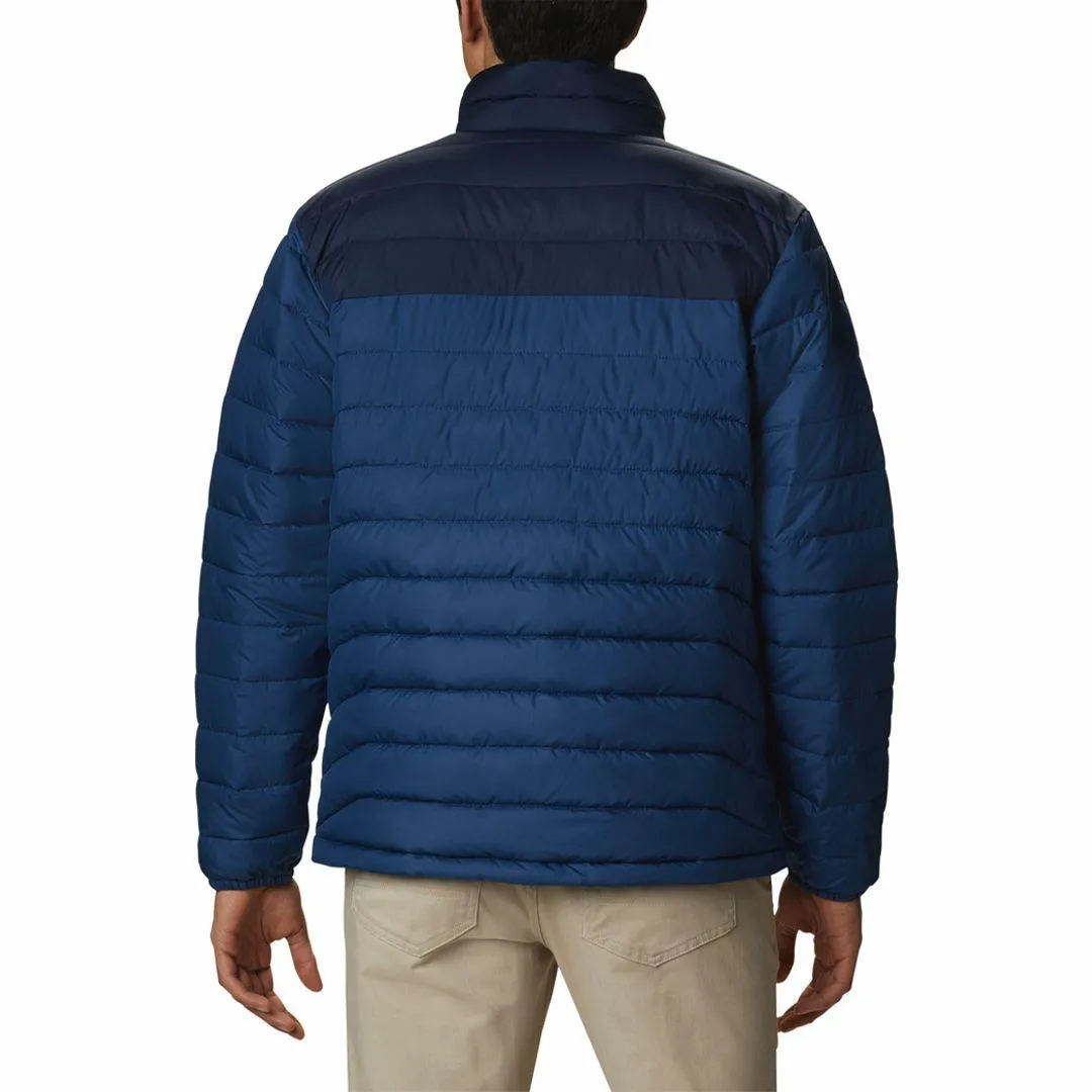 Columbia Men Blue Omni-Heat Reflective Powder Lite Jacket