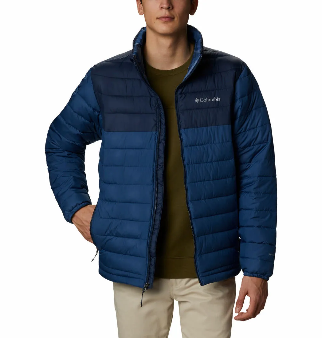 Columbia Men Blue Omni-Heat Reflective Powder Lite Jacket