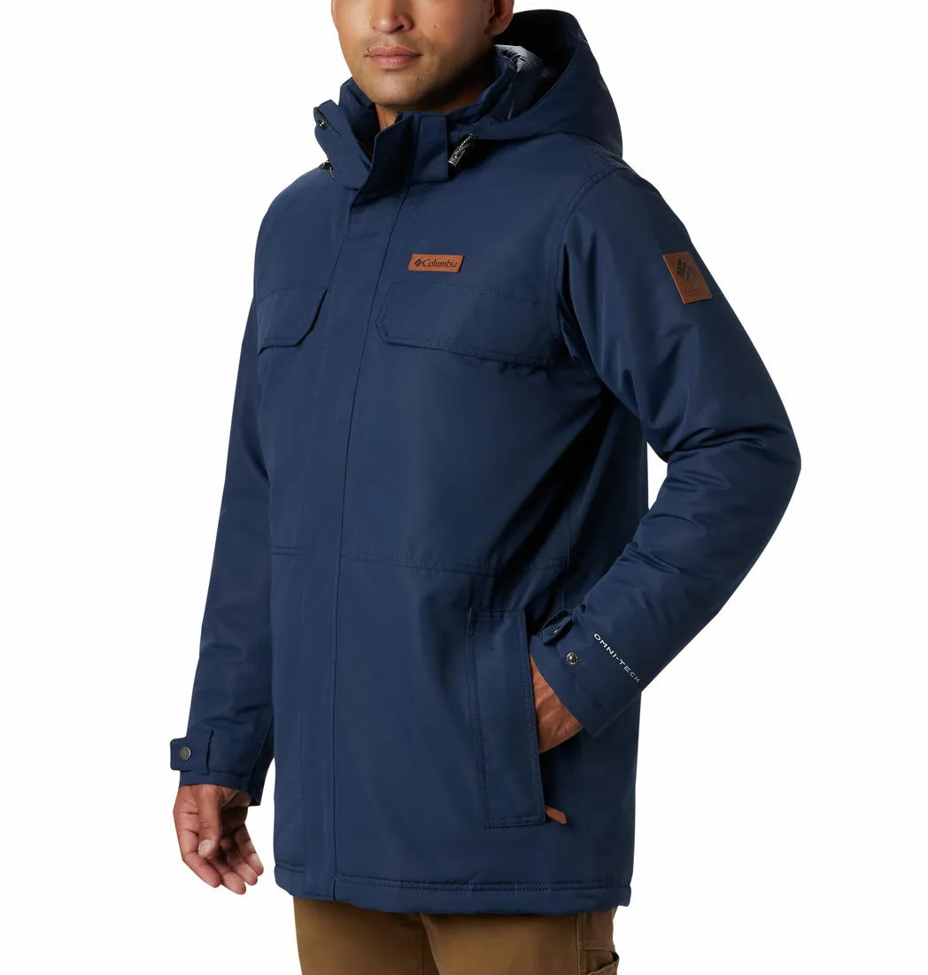 Columbia Men Blue Omni-Heat Reflective Rugged Path Parka Parka Jacket