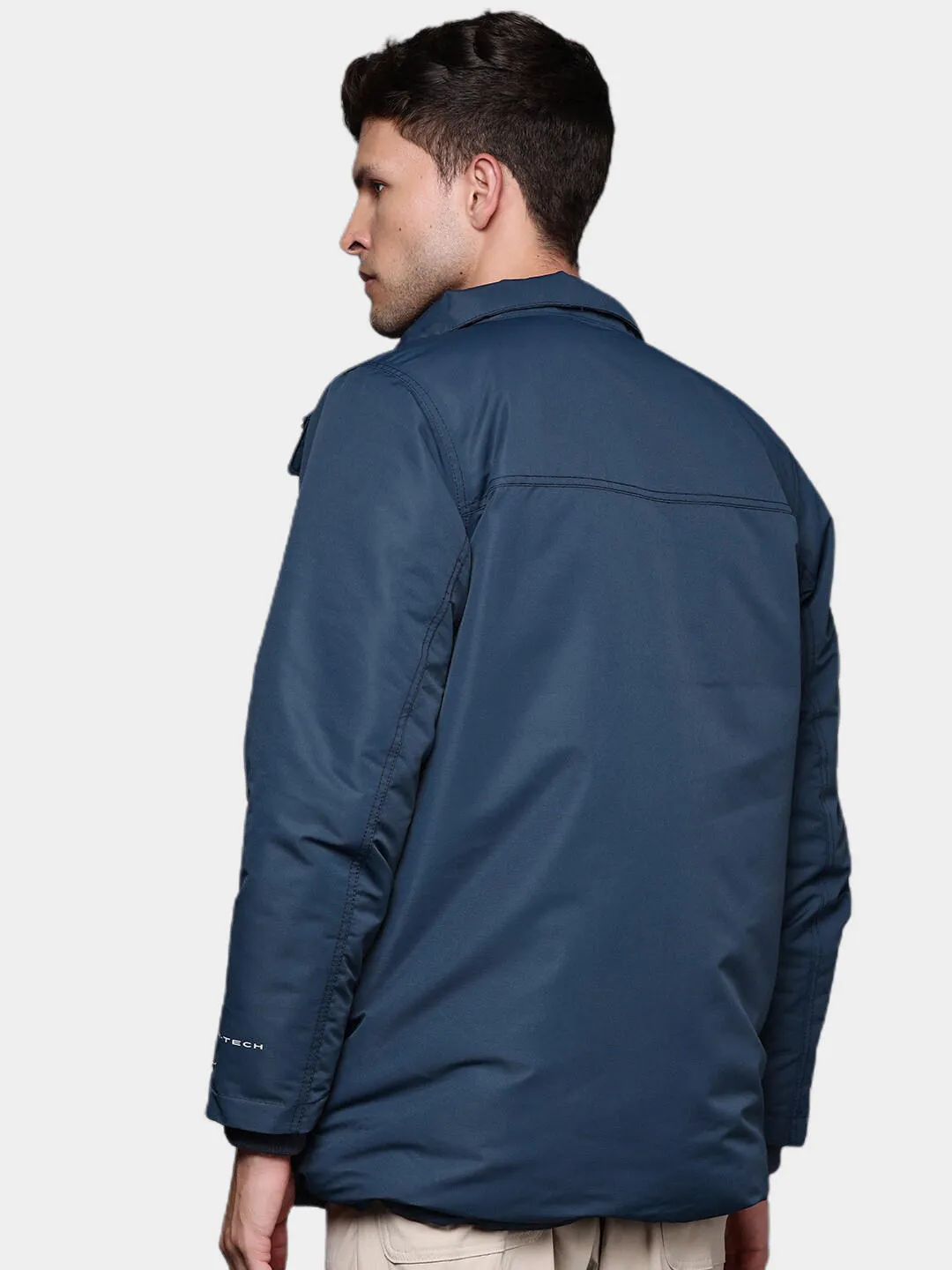 Columbia Men Blue Omni-Heat Reflective Rugged Path Parka Parka Jacket