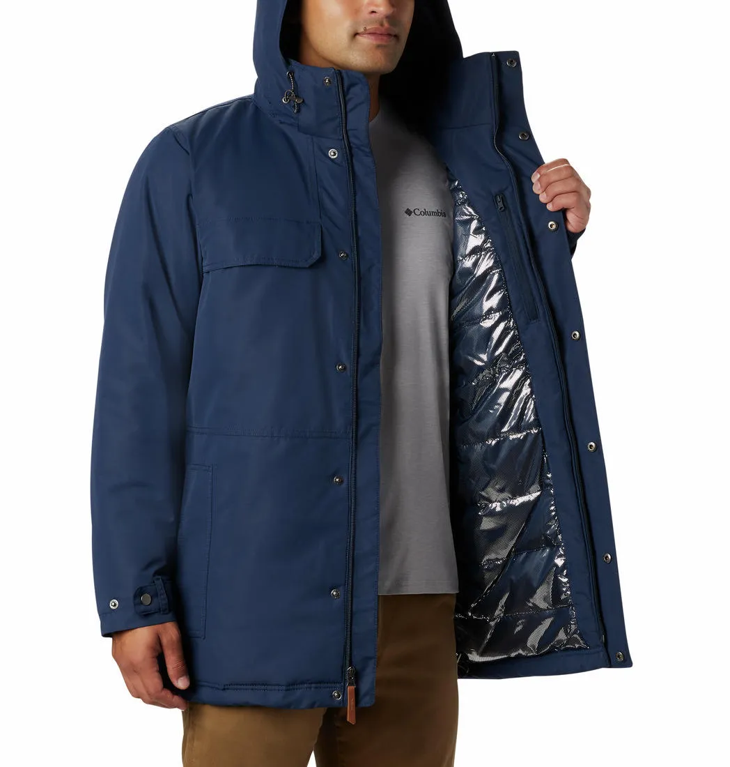 Columbia Men Blue Omni-Heat Reflective Rugged Path Parka Parka Jacket