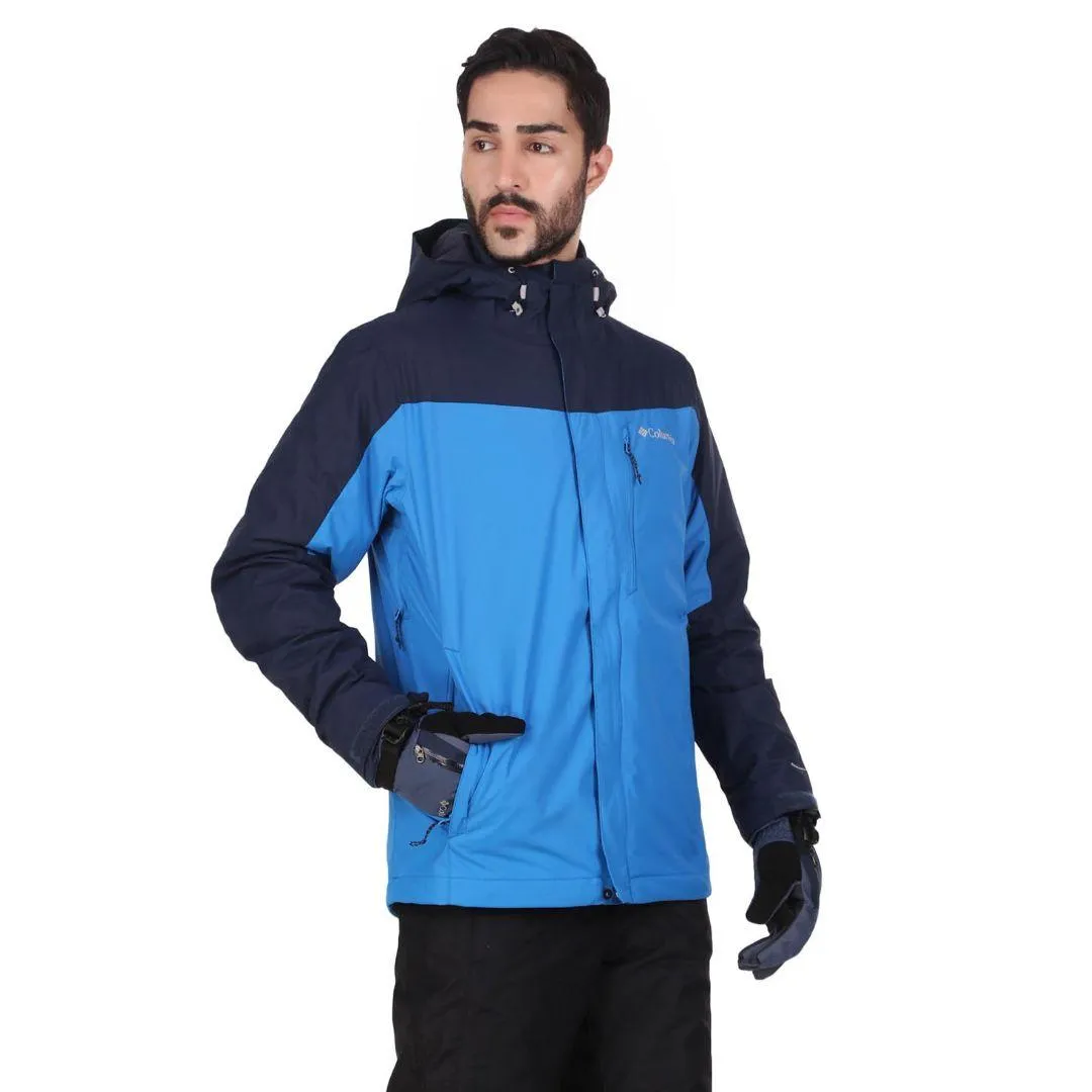 Columbia Men Blue Omni-Heat Reflective Whirlibird IV Inetrchangeable Jacket