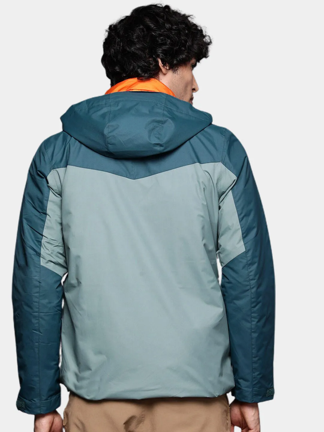 Columbia Men Blue Omni-Heat Reflective Whirlibird IV Inetrchangeable Jacket