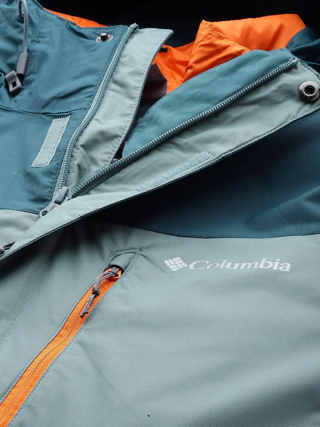 Columbia Men Blue Omni-Heat Reflective Whirlibird IV Inetrchangeable Jacket
