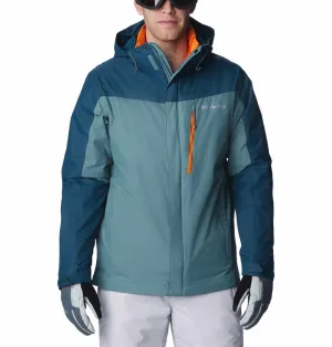 Columbia Men Blue Omni-Heat Reflective Whirlibird IV Inetrchangeable Jacket