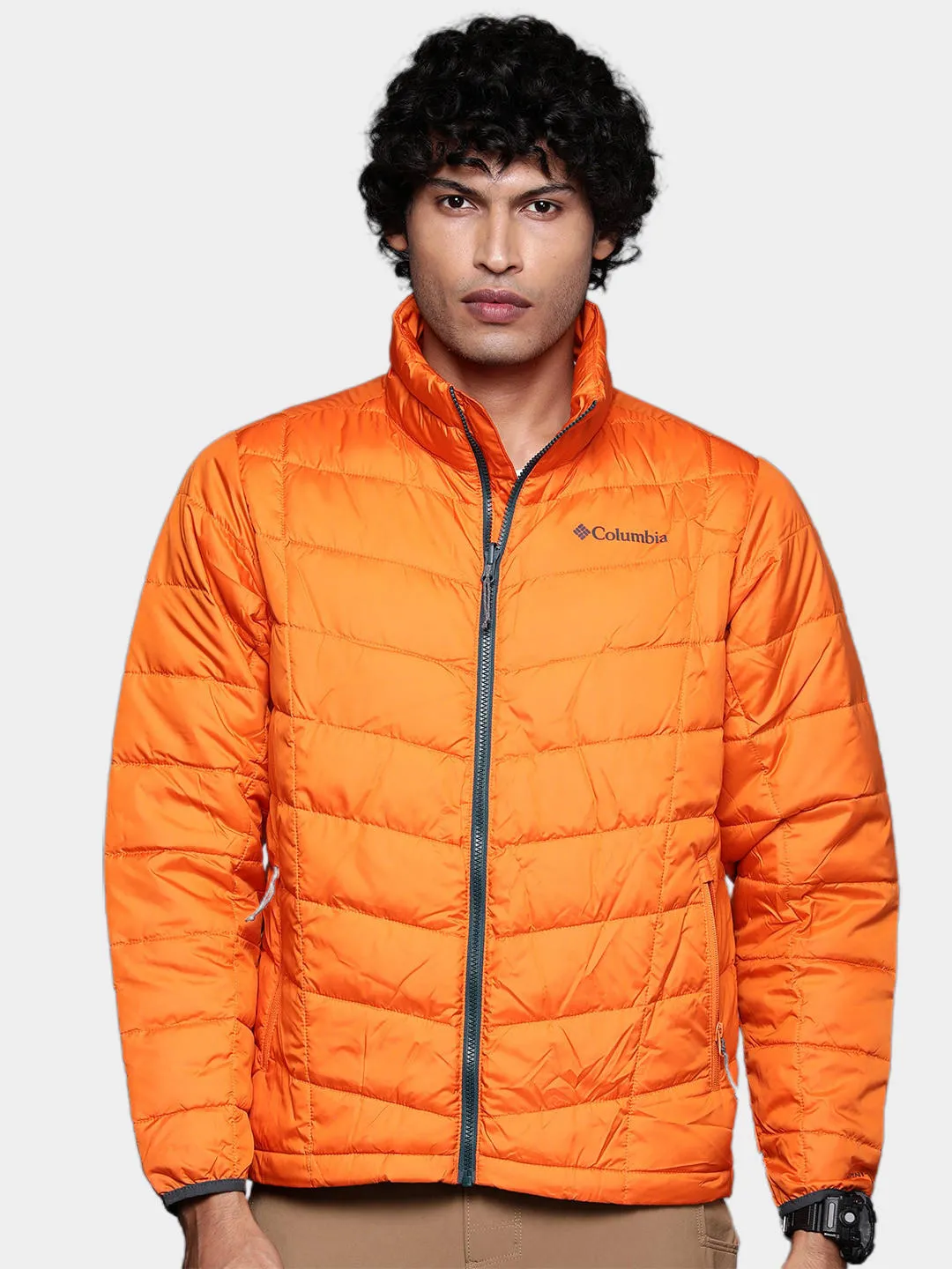 Columbia Men Blue Omni-Heat Reflective Whirlibird IV Inetrchangeable Jacket