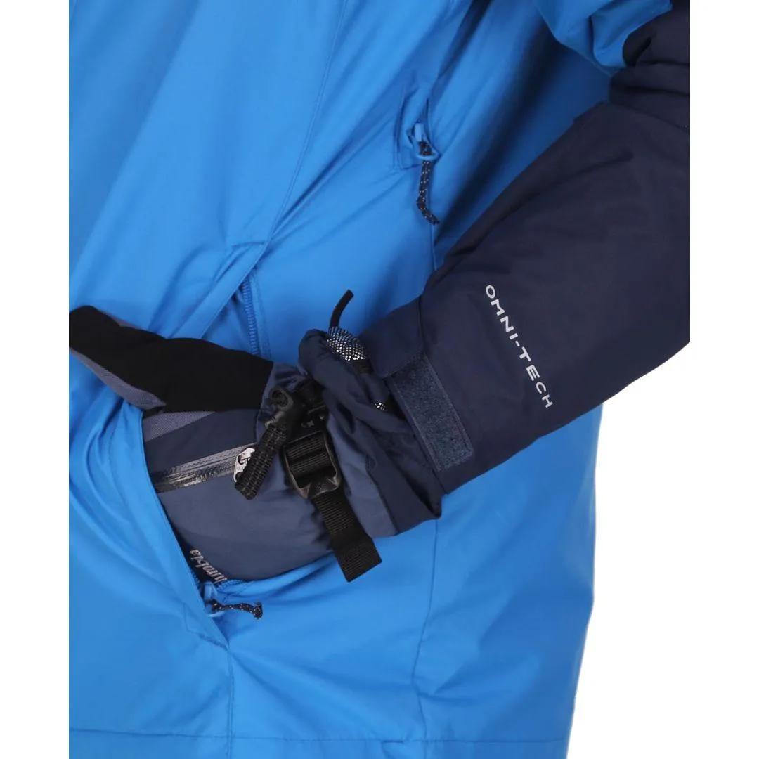 Columbia Men Blue Omni-Heat Reflective Whirlibird IV Inetrchangeable Jacket