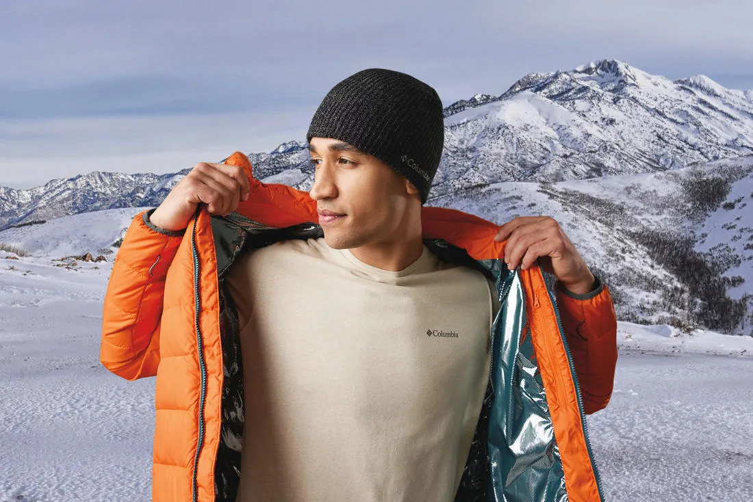 Columbia Men Blue Omni-Heat Reflective Whirlibird IV Inetrchangeable Jacket
