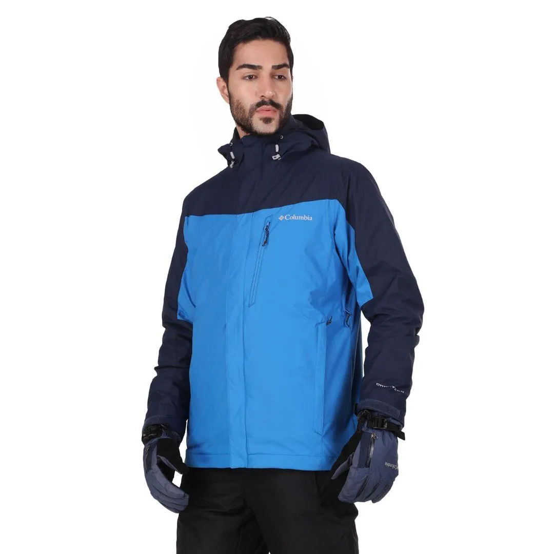 Columbia Men Blue Omni-Heat Reflective Whirlibird IV Inetrchangeable Jacket