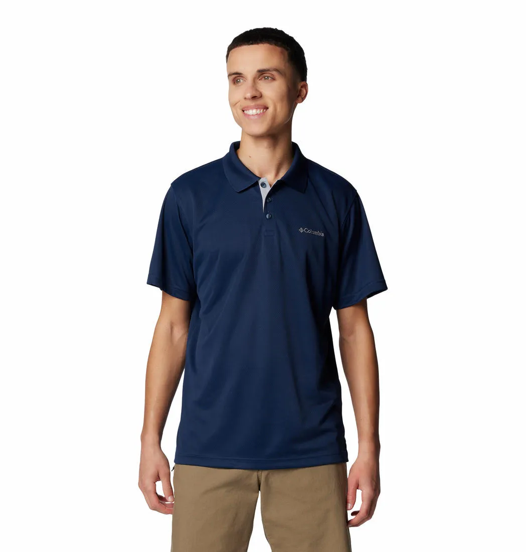 Columbia Men Blue Omni-Shade Utilizer Polo Tshirt