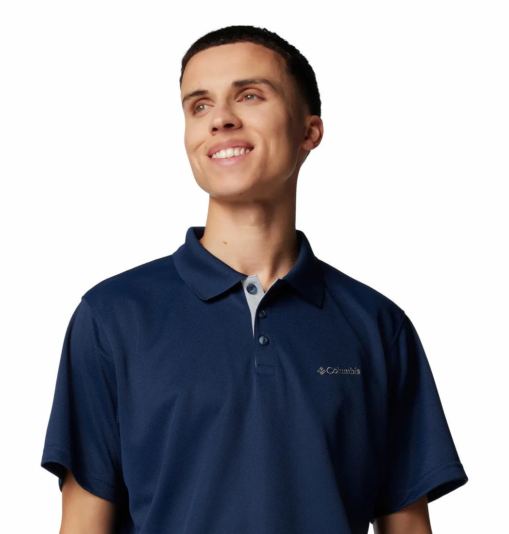 Columbia Men Blue Omni-Shade Utilizer Polo Tshirt