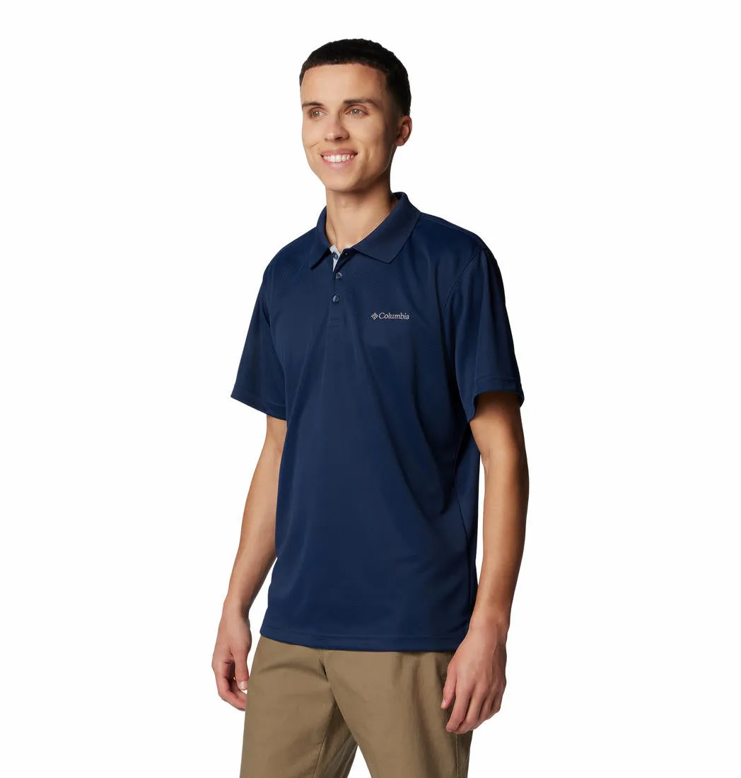 Columbia Men Blue Omni-Shade Utilizer Polo Tshirt