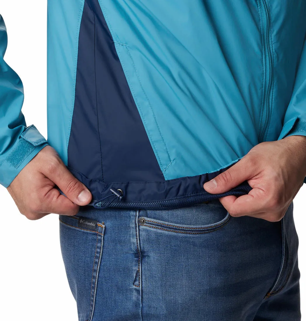Columbia Men Blue Omni-Shield Glennaker Lake Rain Waterproof Rain Jacket