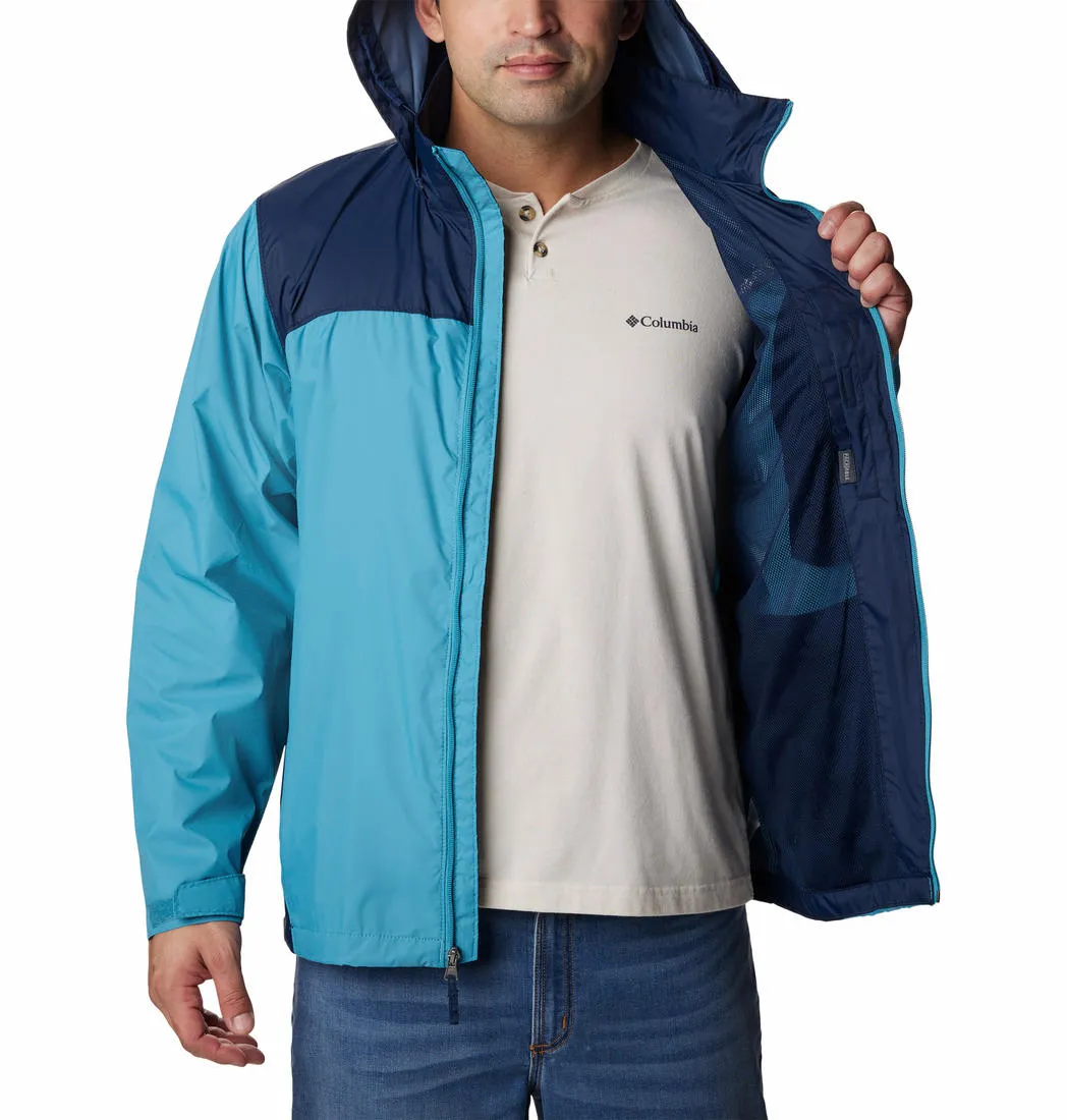 Columbia Men Blue Omni-Shield Glennaker Lake Rain Waterproof Rain Jacket