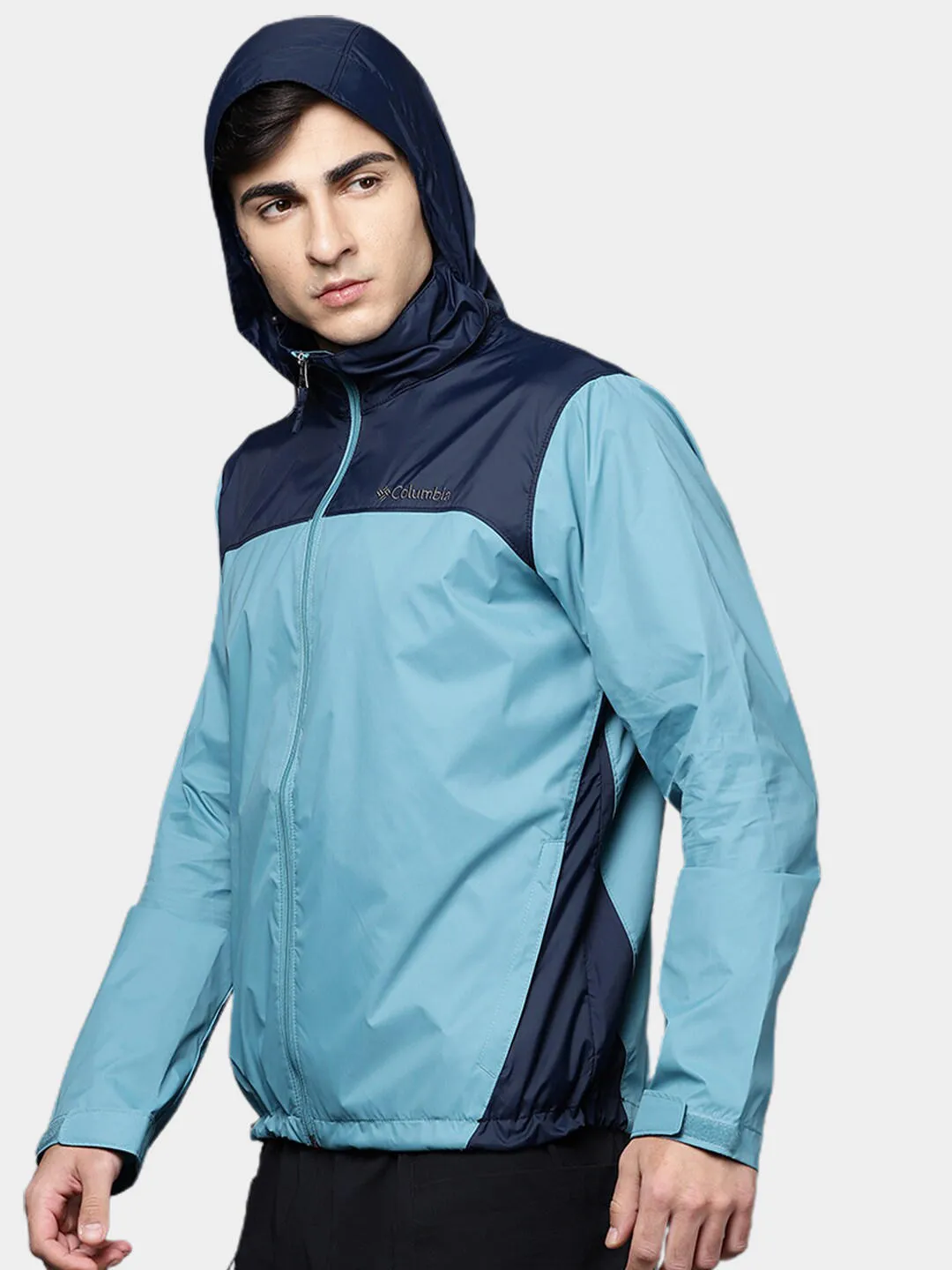 Columbia Men Blue Omni-Shield Glennaker Lake Rain Waterproof Rain Jacket