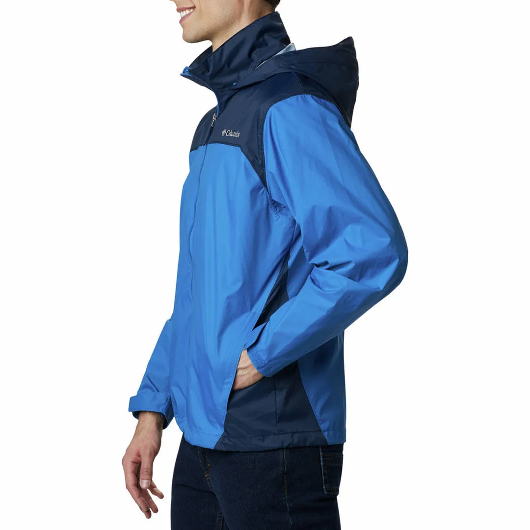 Columbia Men Blue Omni-Shield Glennaker Lake Rain Waterproof Rain Jacket