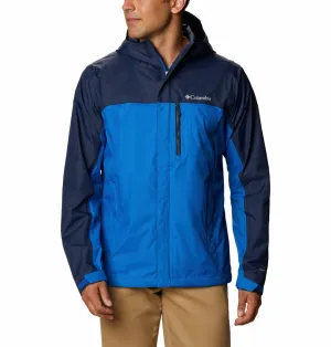 Columbia Men Blue Omni-Tech Pouring Adventure II Waterproof Rain Jacket