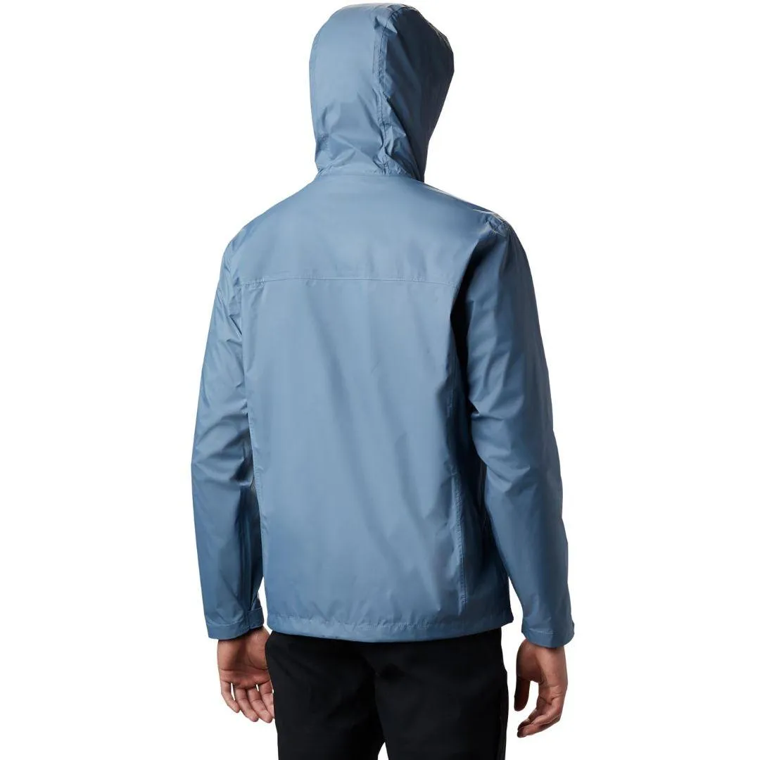 Columbia Men Blue Omni-Tech Watertight II Waterproof Rain Jacket