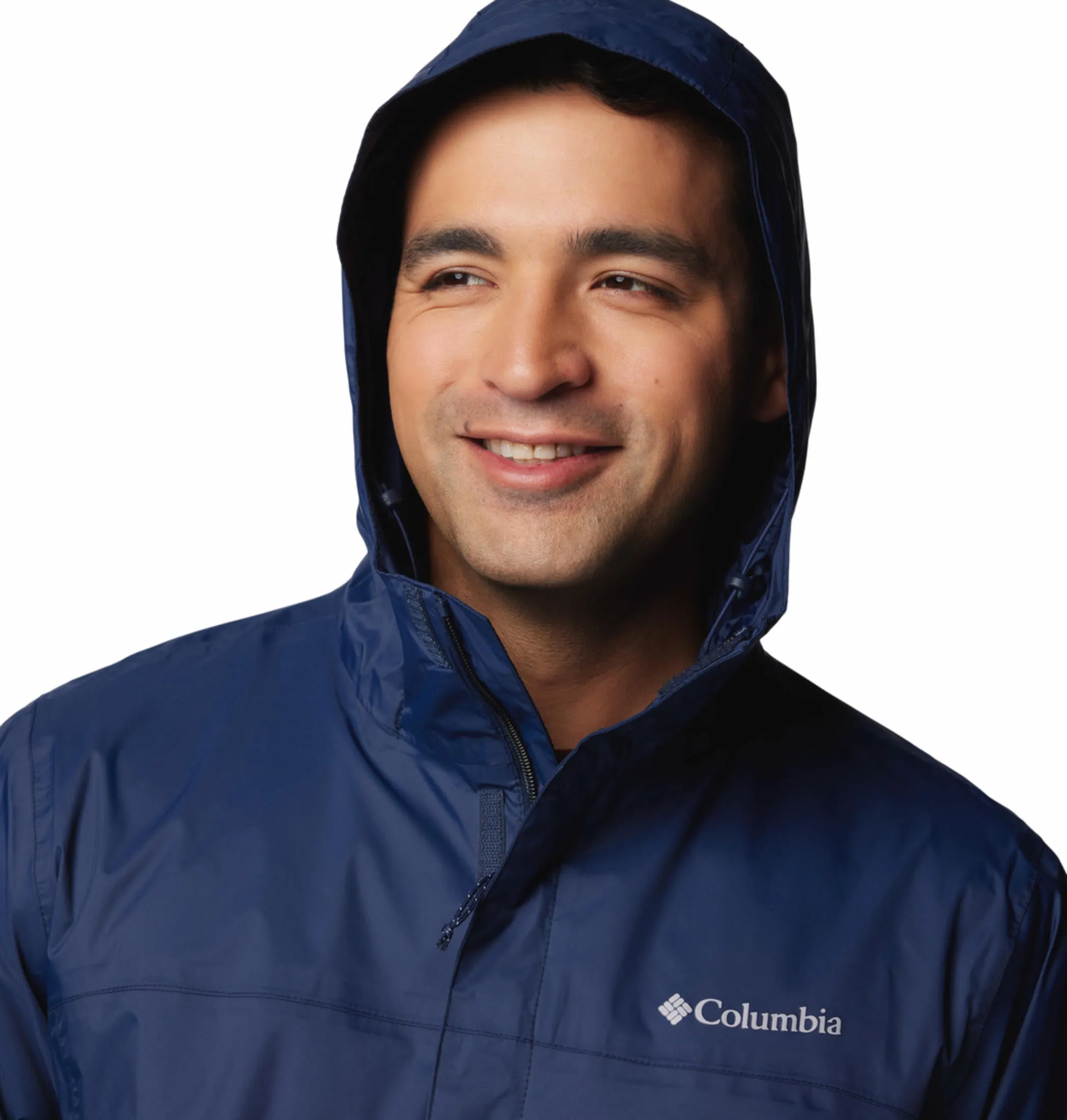 Columbia Men Blue Omni-Tech Watertight II Waterproof Rain Jacket