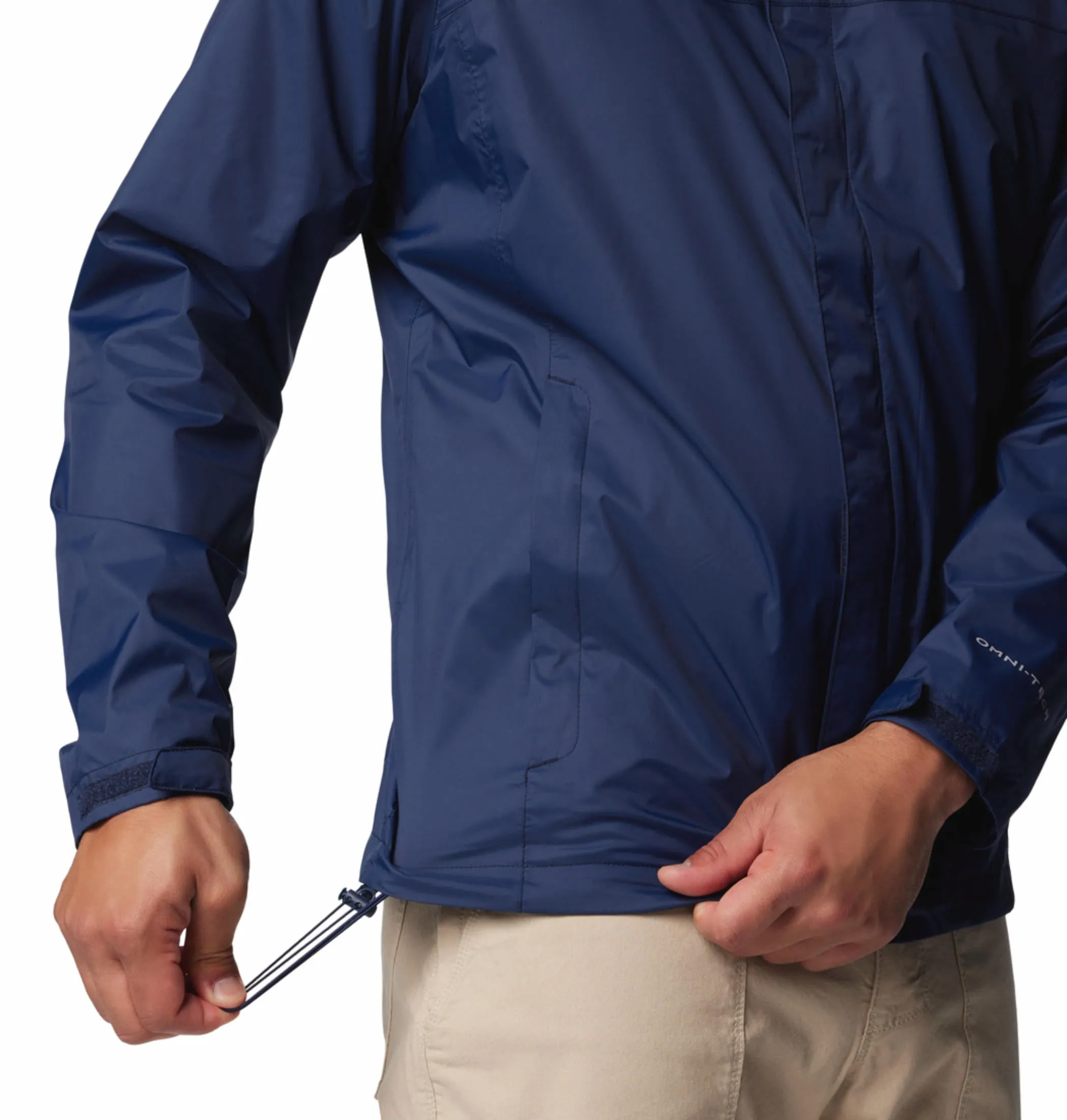 Columbia Men Blue Omni-Tech Watertight II Waterproof Rain Jacket