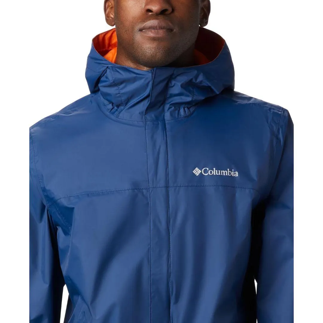 Columbia Men Blue Omni-Tech Watertight II Waterproof Rain Jacket