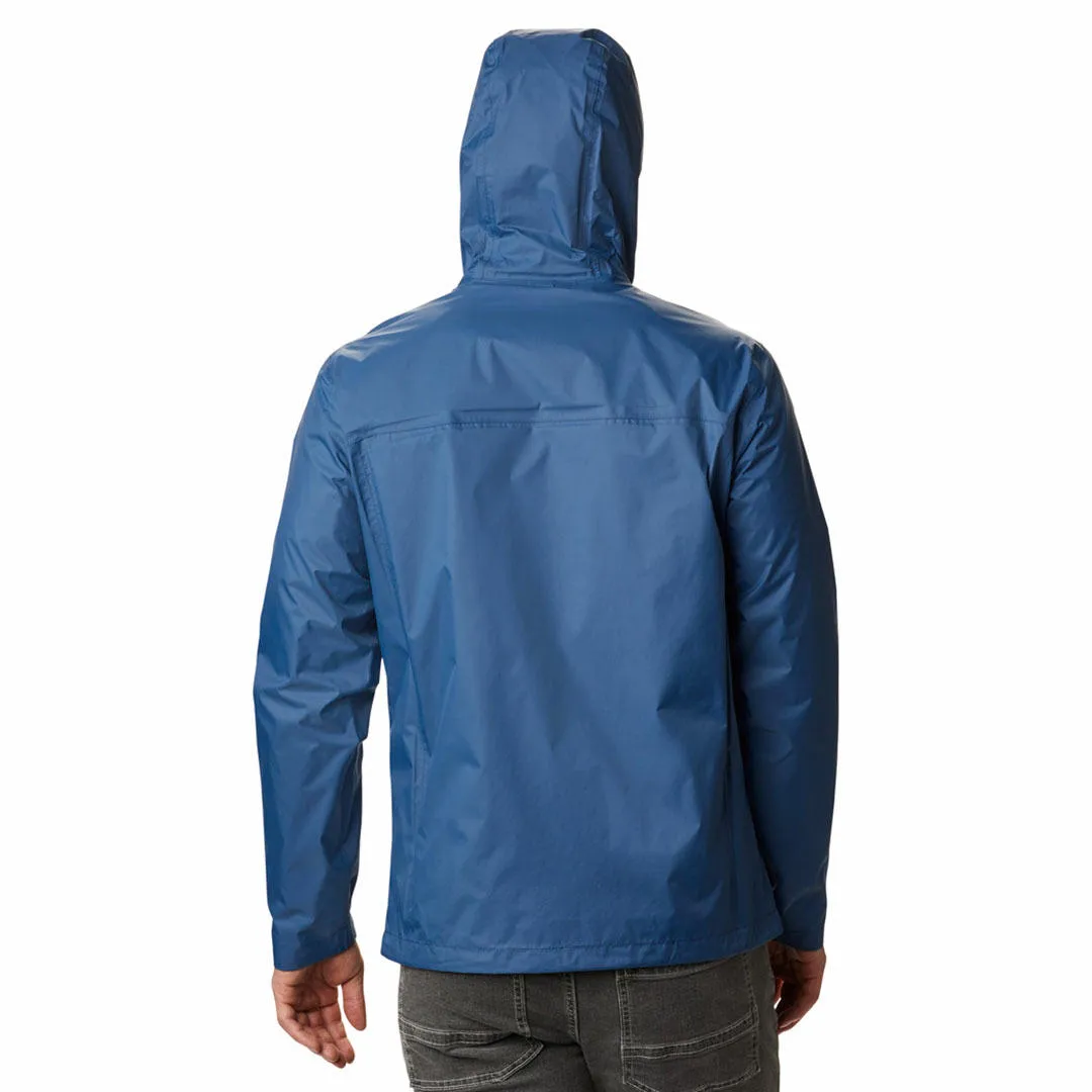 Columbia Men Blue Omni-Tech Watertight II Waterproof Rain Jacket