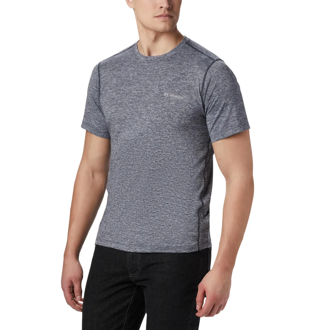 Columbia Men Blue Omni-Wick Deschutes Runner Tshirt