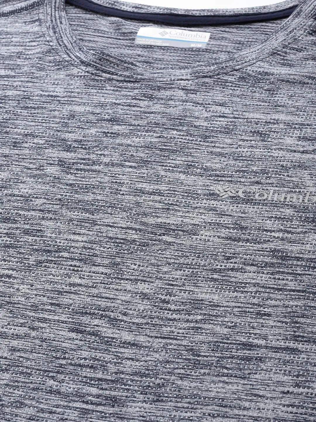 Columbia Men Blue Omni-Wick Deschutes Runner Tshirt