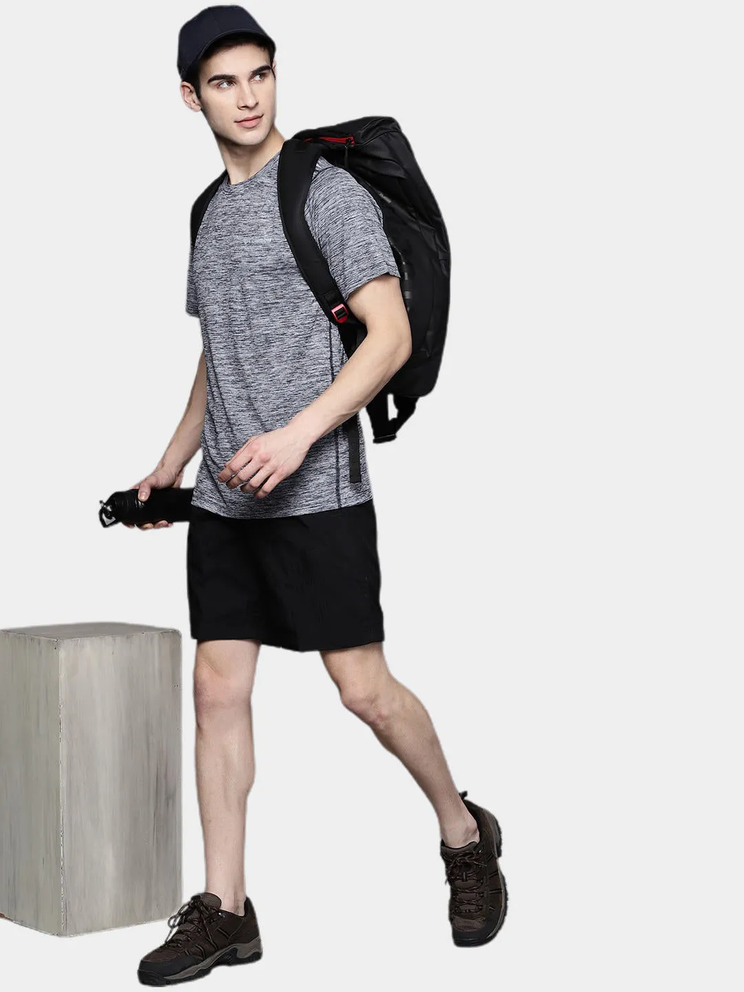 Columbia Men Blue Omni-Wick Deschutes Runner Tshirt