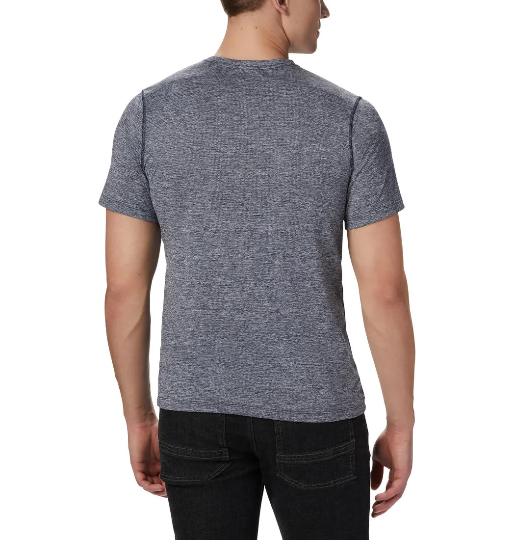 Columbia Men Blue Omni-Wick Deschutes Runner Tshirt