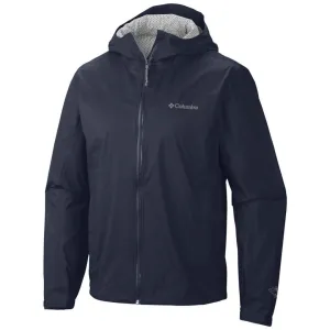 Columbia Men Blue Omni-Wick EvaPOURation Waterproof Rain Jacket