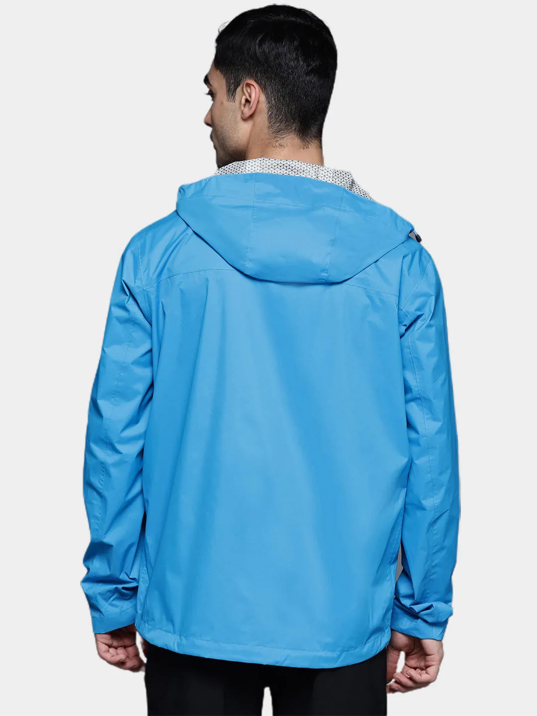Columbia Men Blue Omni-Wick EvaPOURation Waterproof Rain Jacket
