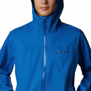 Columbia Men Blue Omni-Wick EvaPOURation Waterproof Rain Jacket