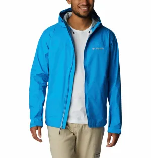 Columbia Men Blue Omni-Wick EvaPOURation Waterproof Rain Jacket