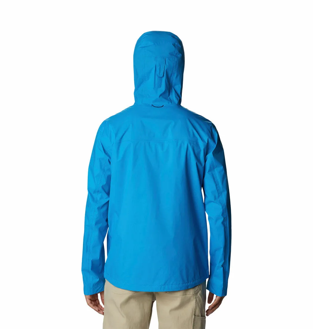 Columbia Men Blue Omni-Wick EvaPOURation Waterproof Rain Jacket
