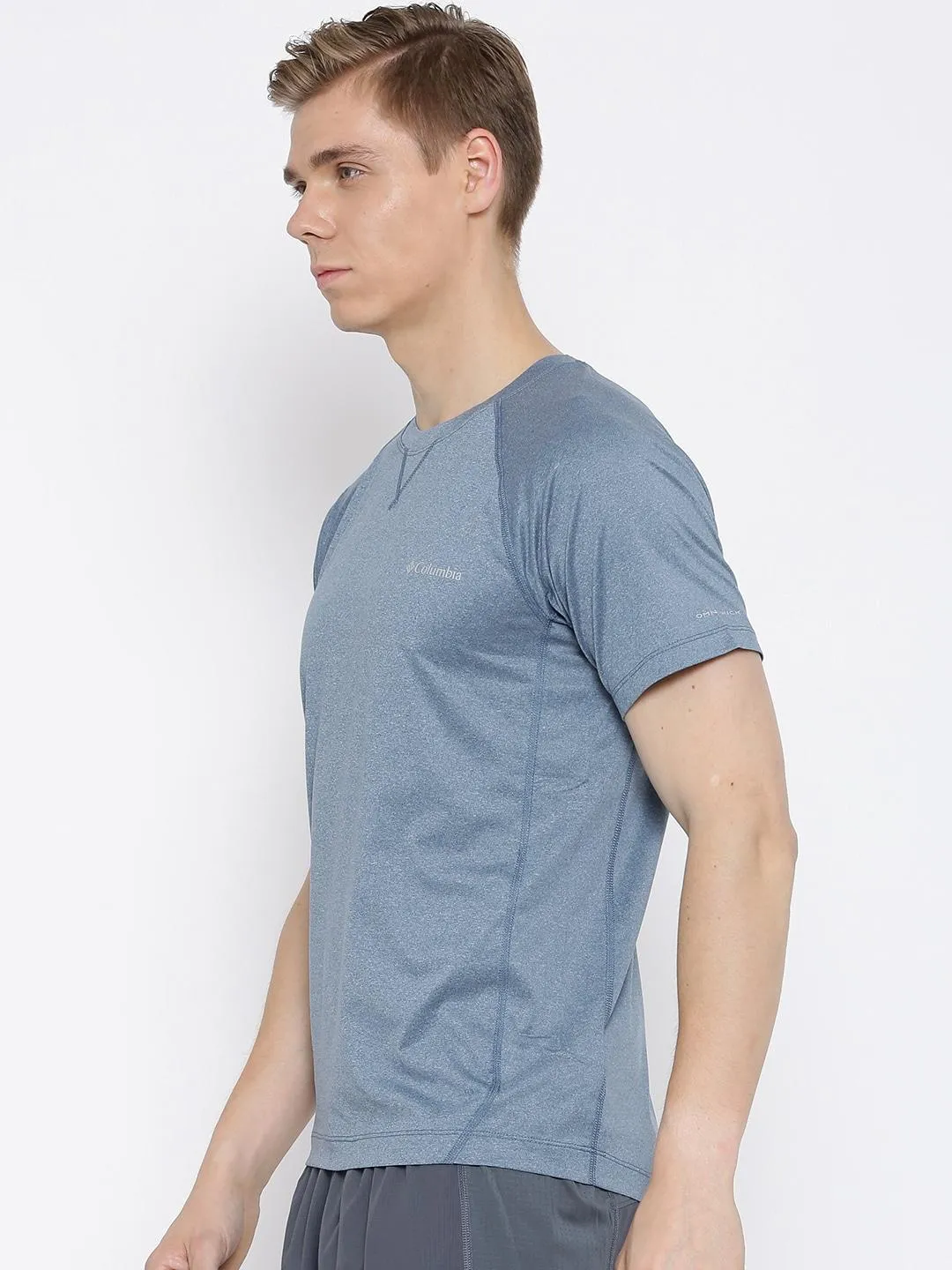 Columbia Men Blue Omni-Wick High and Dry II Tshirt