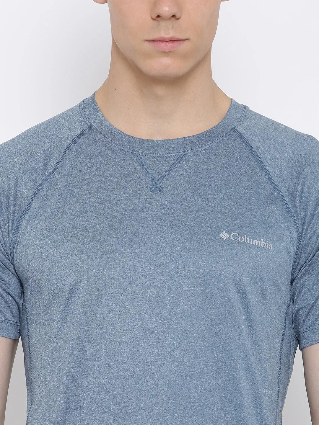 Columbia Men Blue Omni-Wick High and Dry II Tshirt