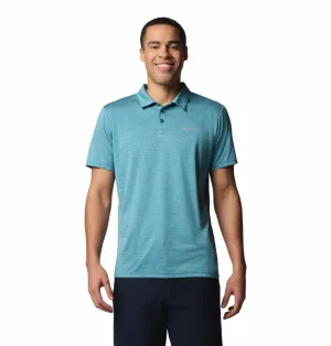 Columbia Men Blue Omni-Wick Hike Polo Tshirt