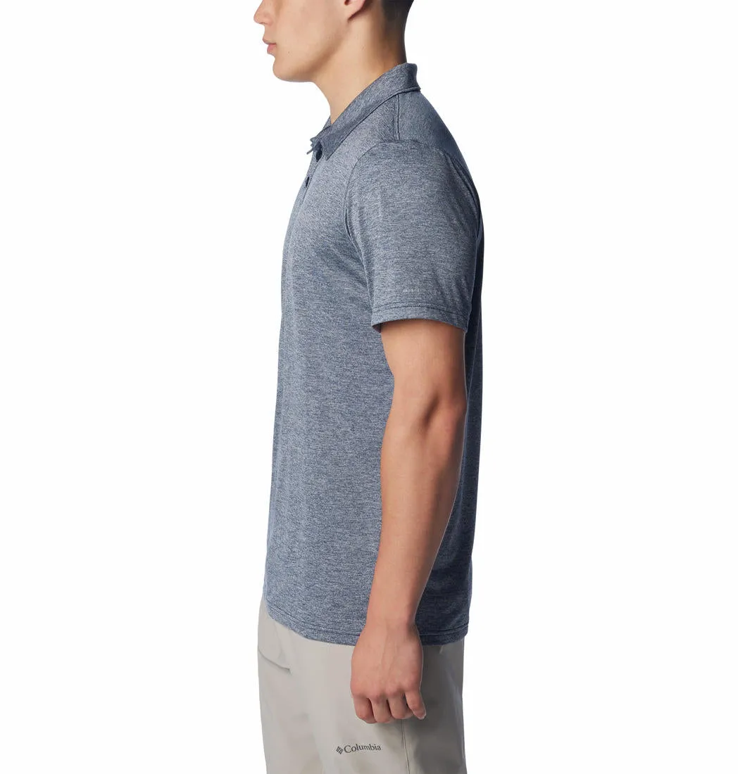 Columbia Men Blue Omni-Wick Hike Polo Tshirt