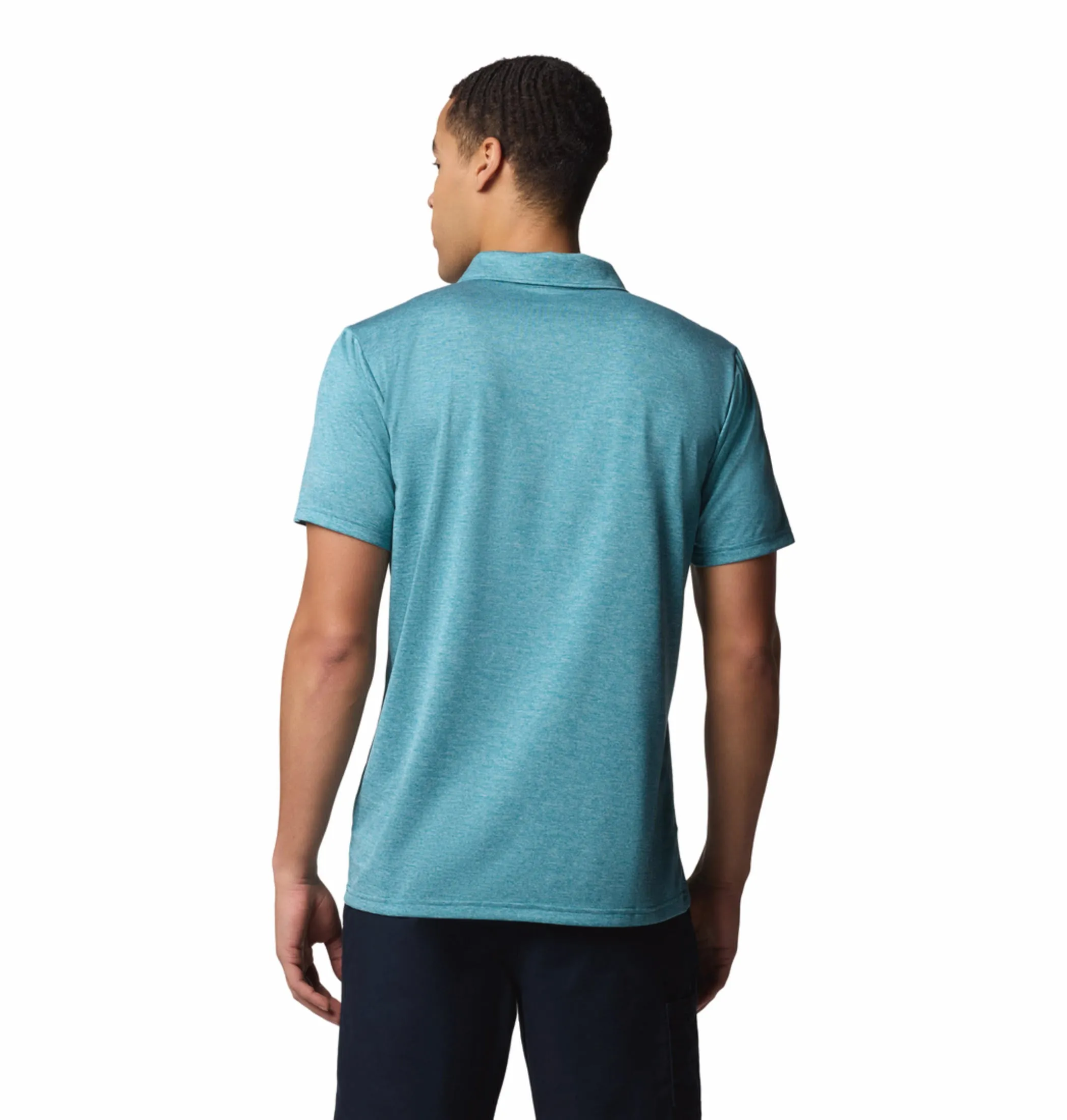 Columbia Men Blue Omni-Wick Hike Polo Tshirt