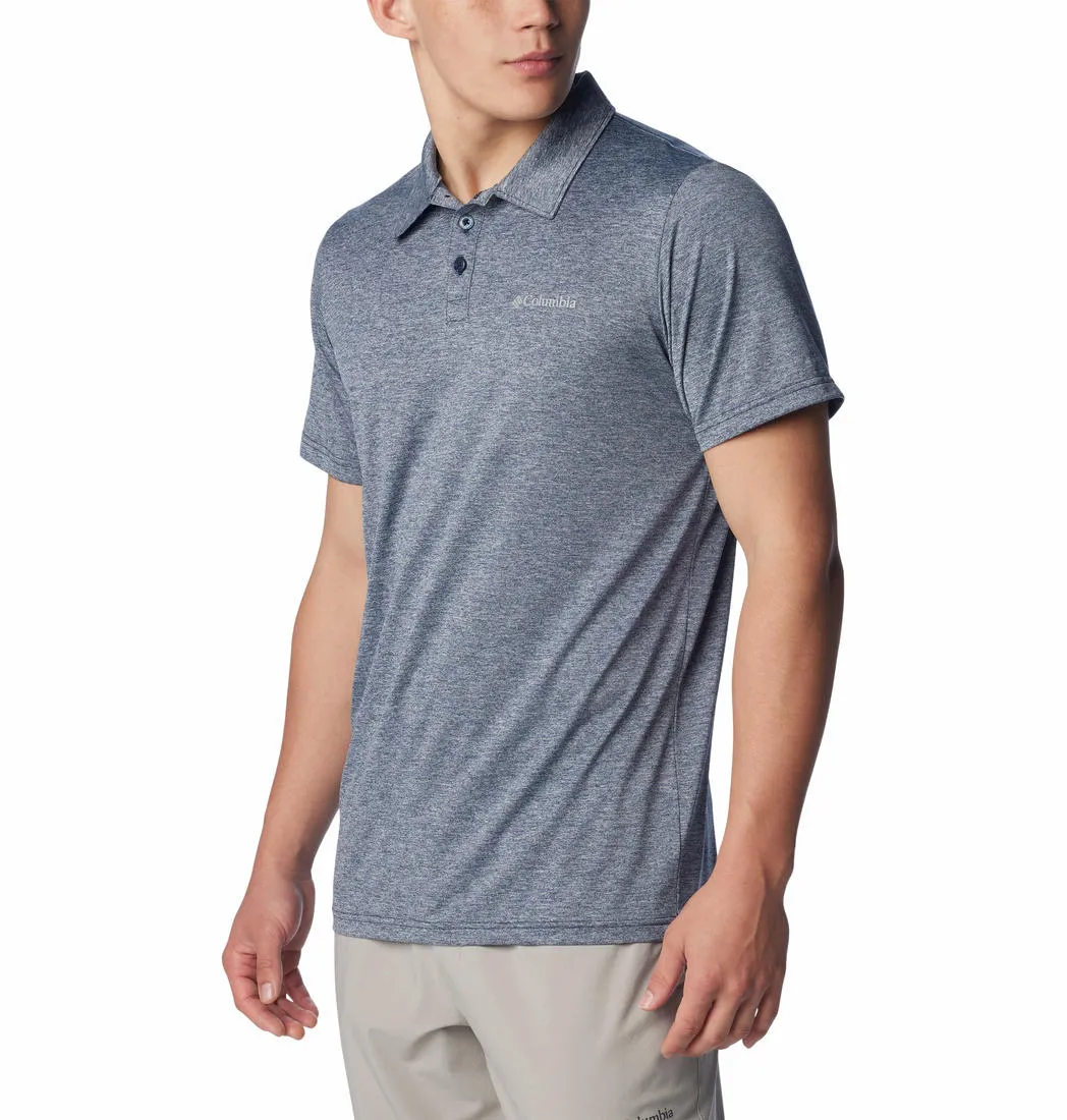 Columbia Men Blue Omni-Wick Hike Polo Tshirt