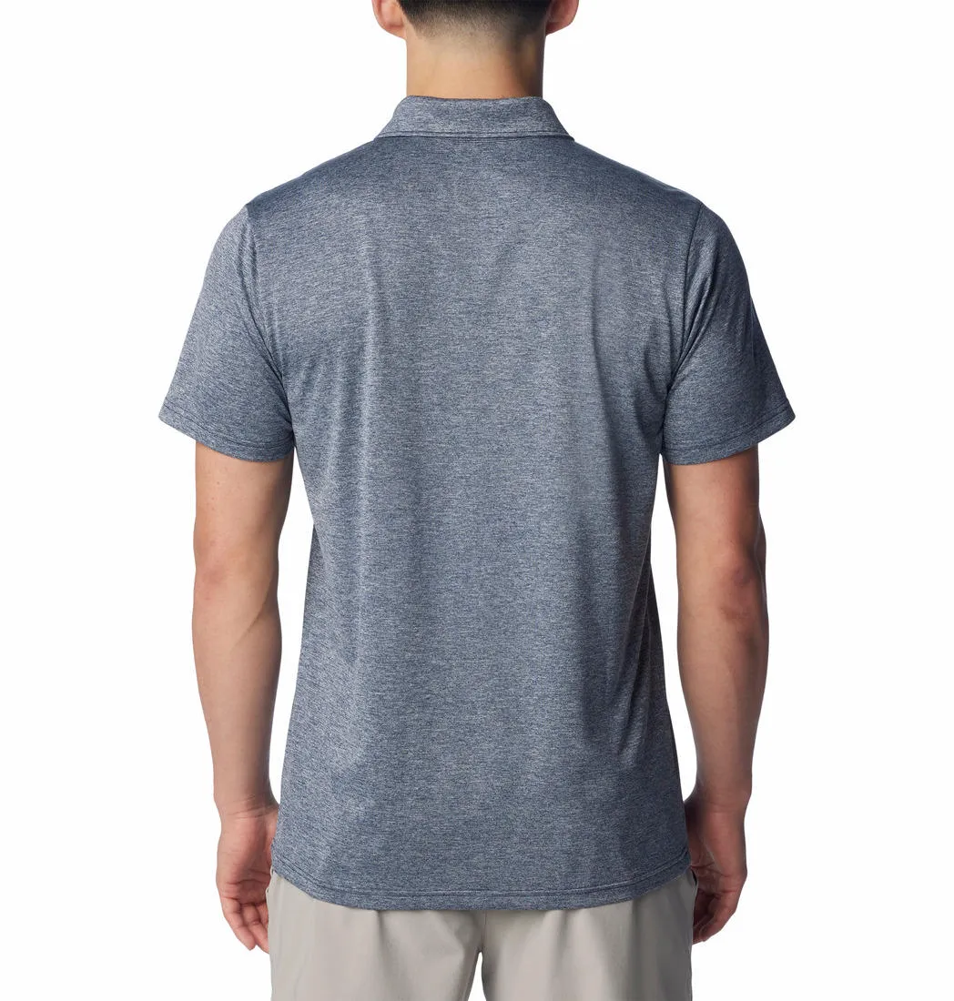 Columbia Men Blue Omni-Wick Hike Polo Tshirt