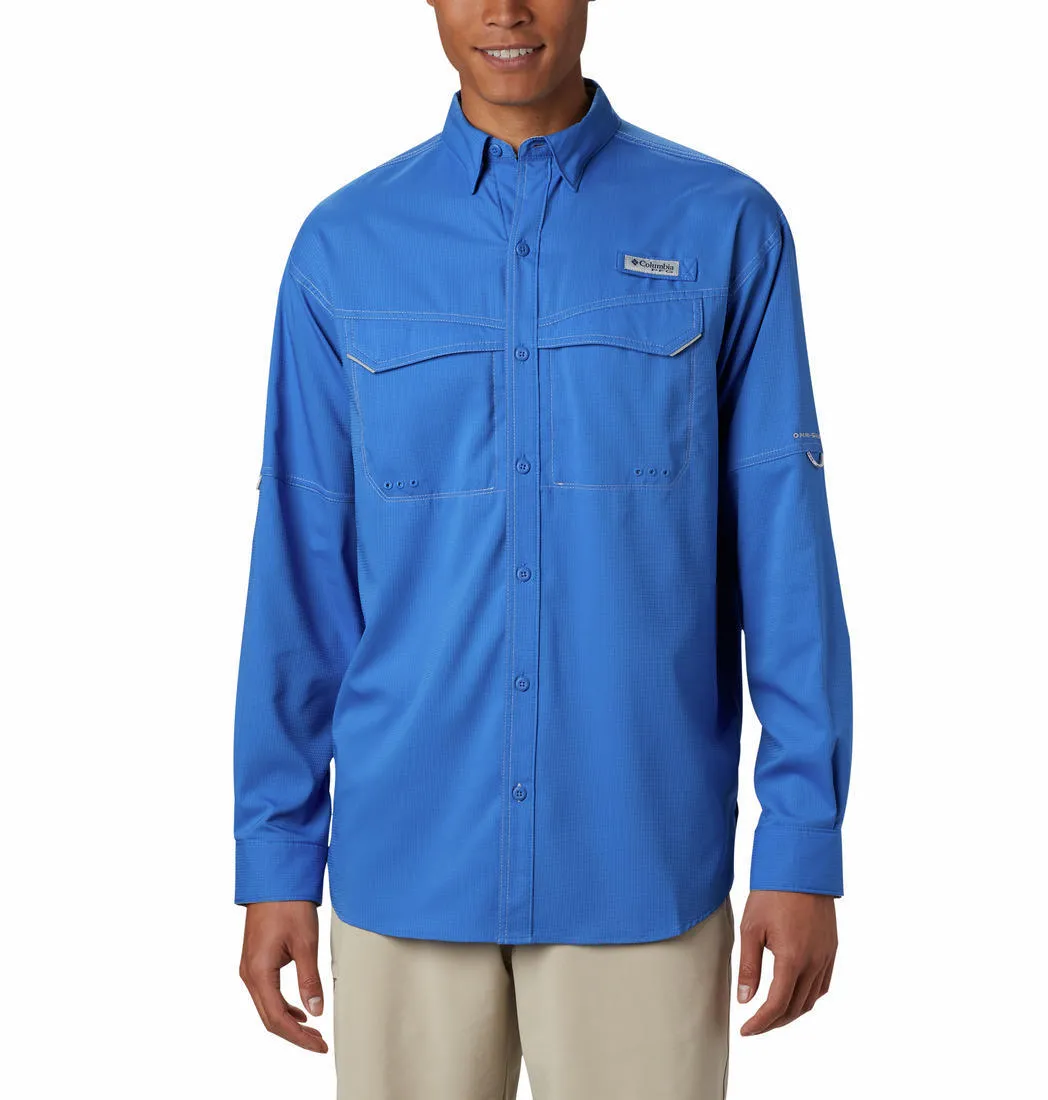 Columbia Men Blue Omni-Wick Low Drag Offshore Long Sleeve Shirt