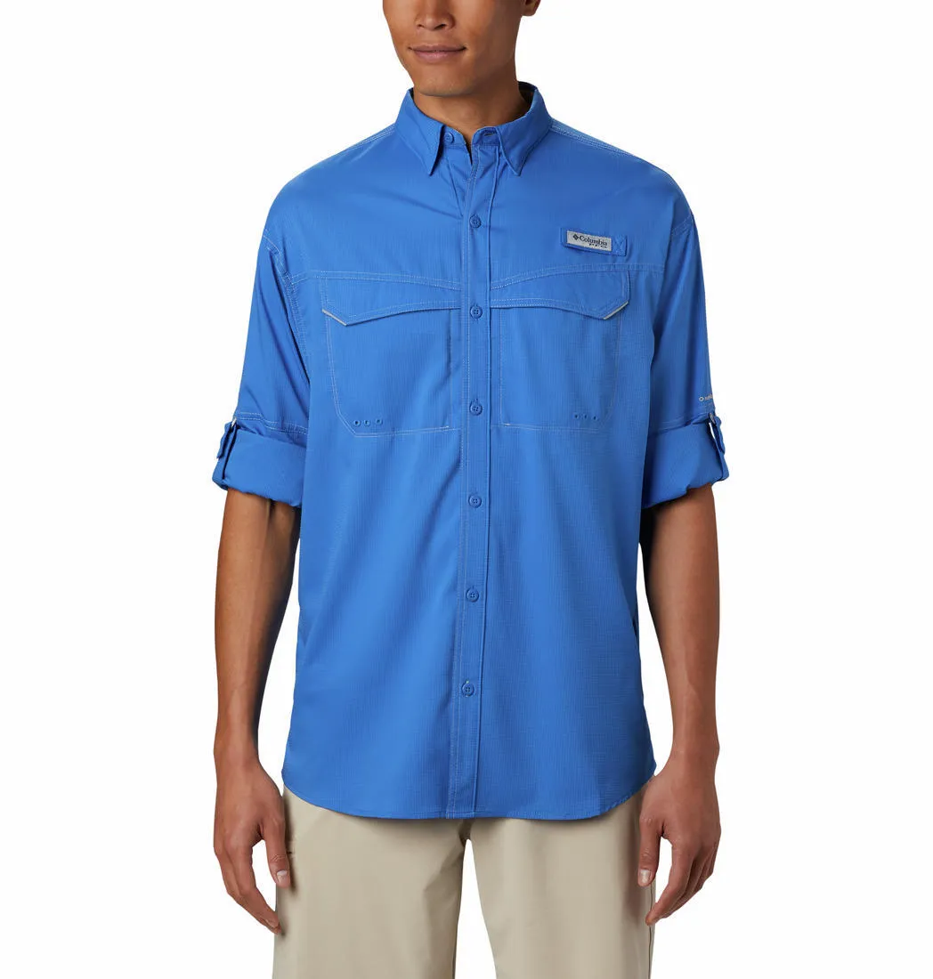 Columbia Men Blue Omni-Wick Low Drag Offshore Long Sleeve Shirt