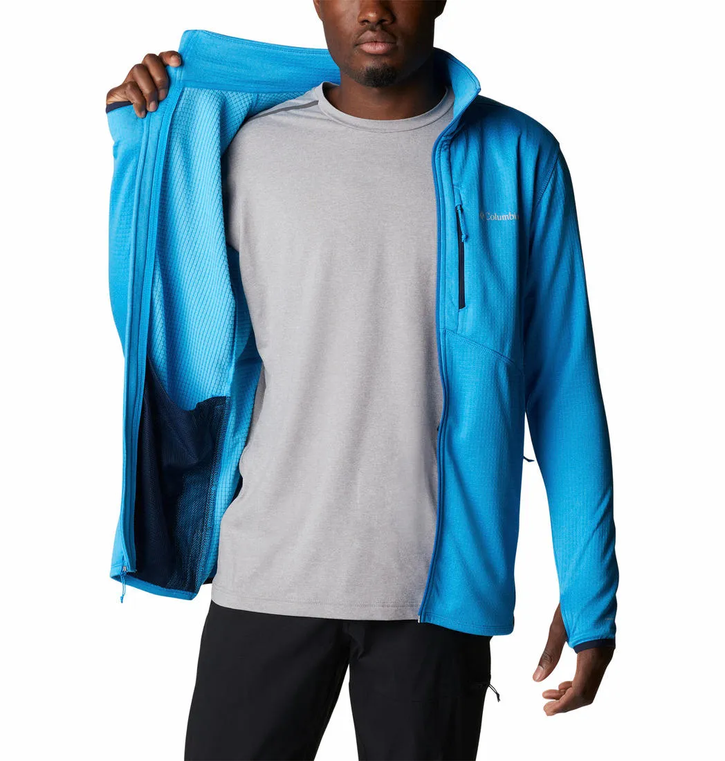 Columbia Men Blue Omni-Wick Park View Fleece Jacket